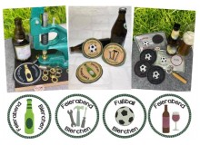 Stickdatei ITH - Untersetzer Feierabend